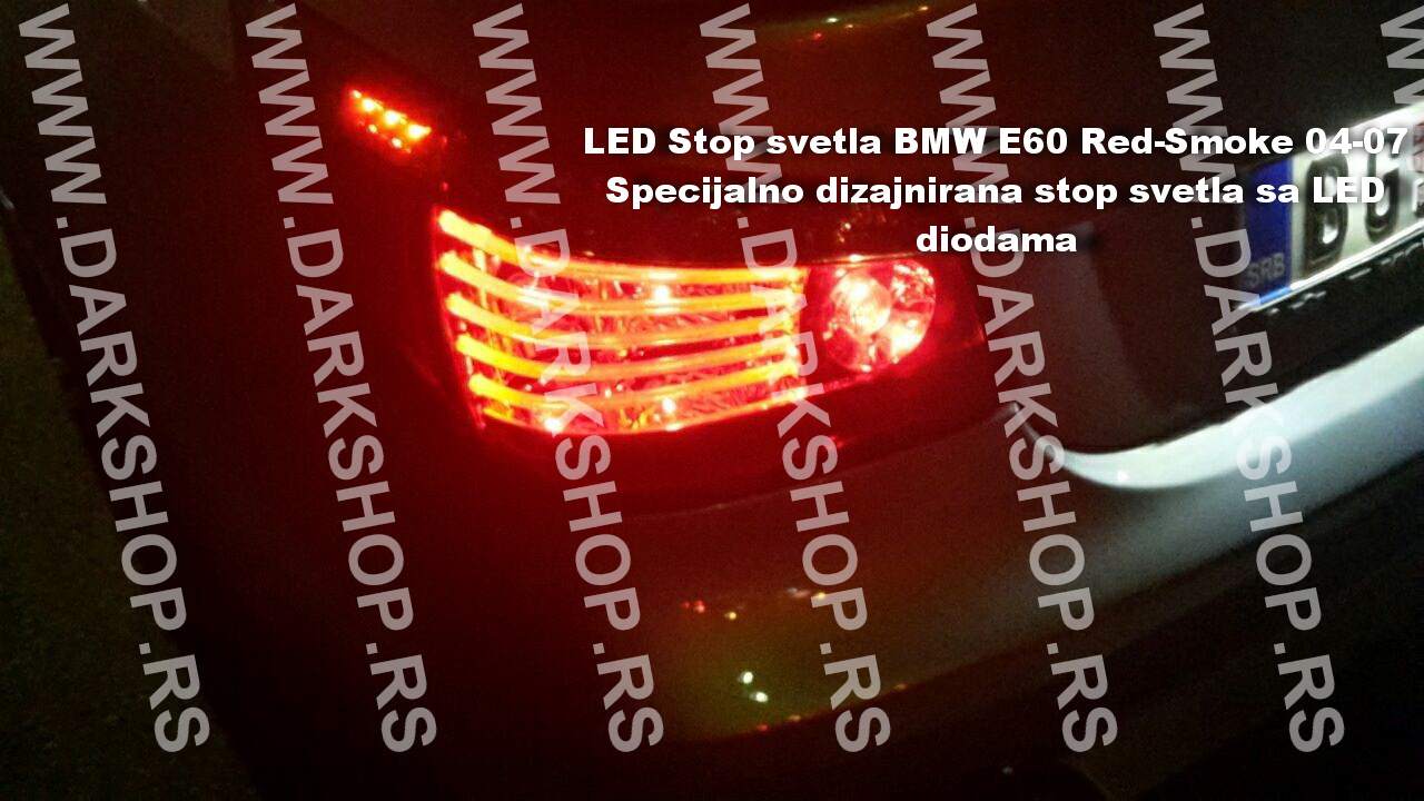 LED Stop svetla BMW E60 Red,BLACK 04-07